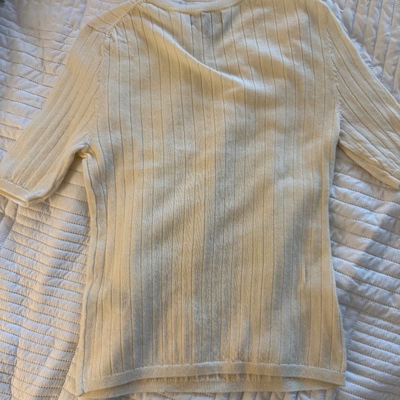 Banana Republic Ribbed Short Sleeve Sweater - Picture 2 of 3